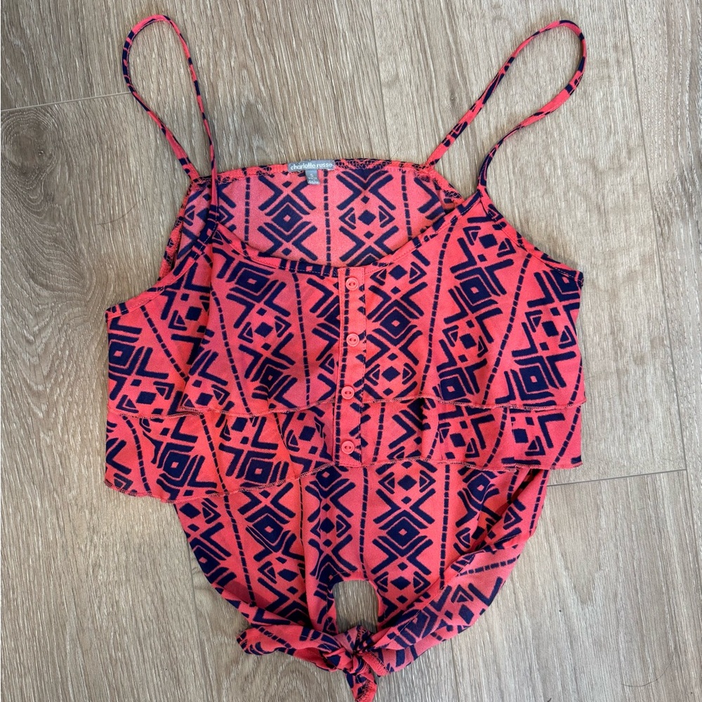 Tribal Print crop top